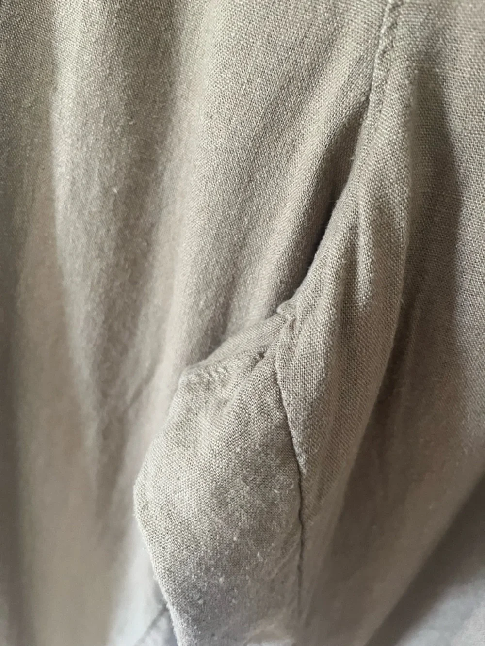 universal thread brown linen blend straight leg crop pant xl - Picture 6 of 7